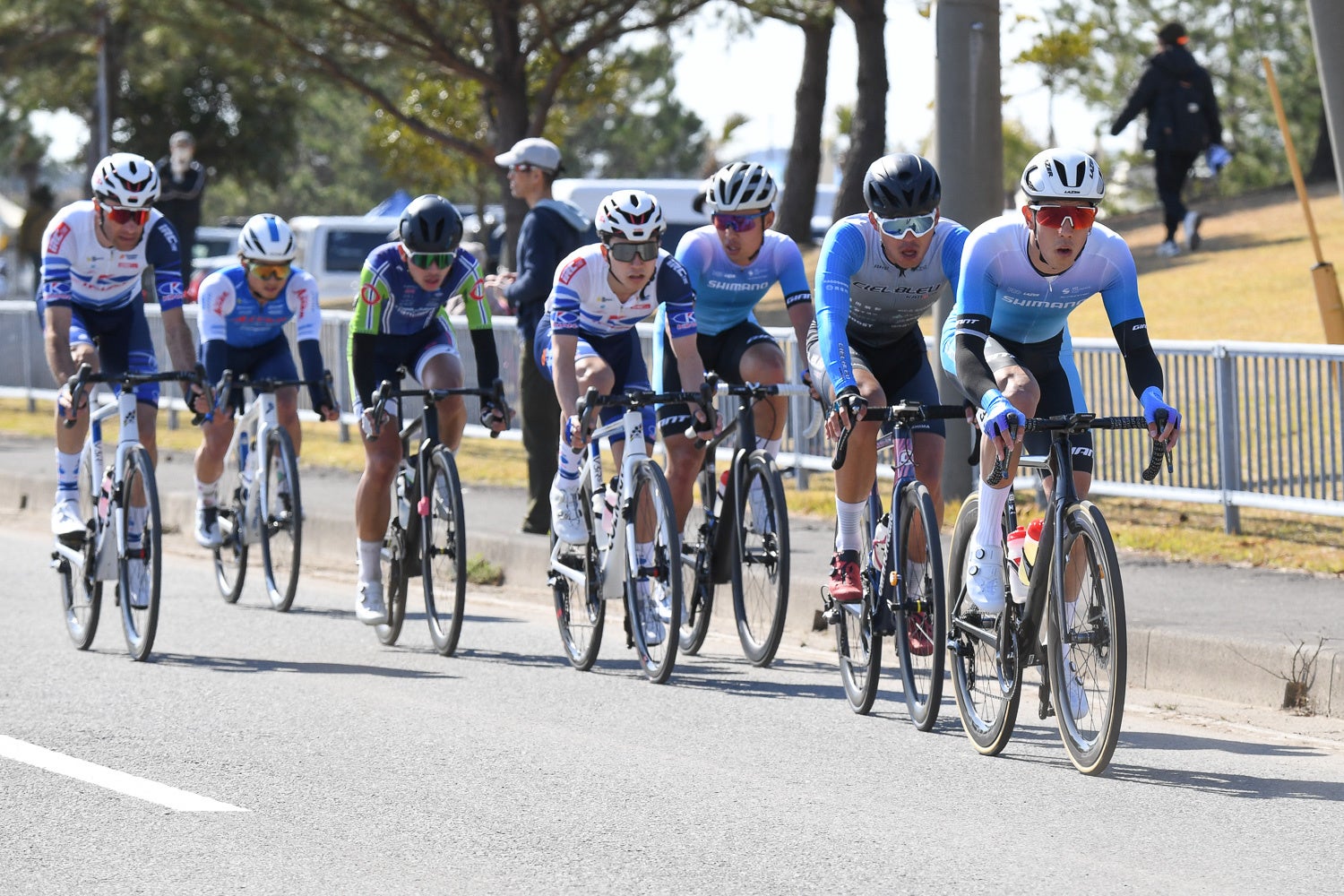 レース中盤に形成された7名の先頭集団