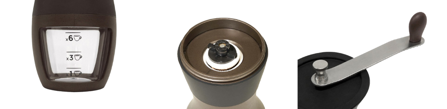 最大6杯分  粗さの調整が可能  丸みを帯びた形状がおしゃれ