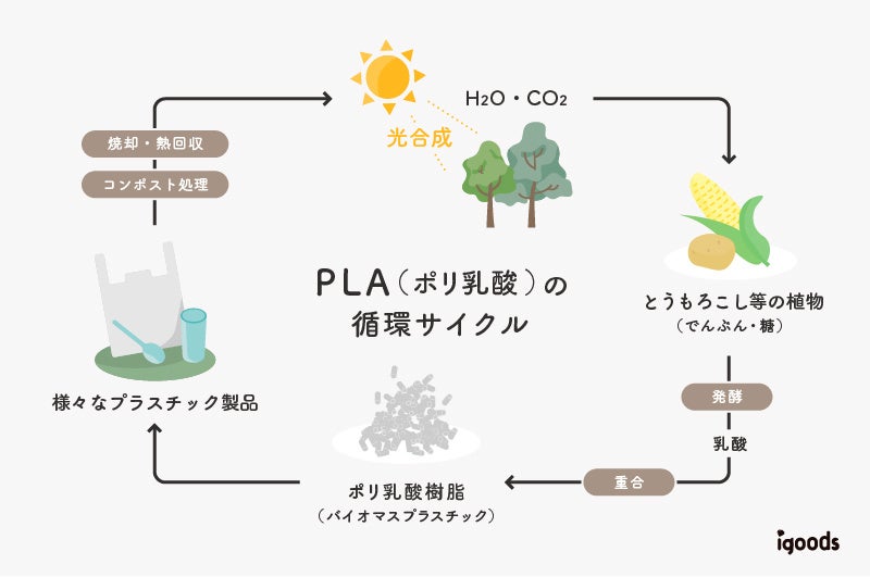 PLAの循環サイクル　作成：アイグッズ