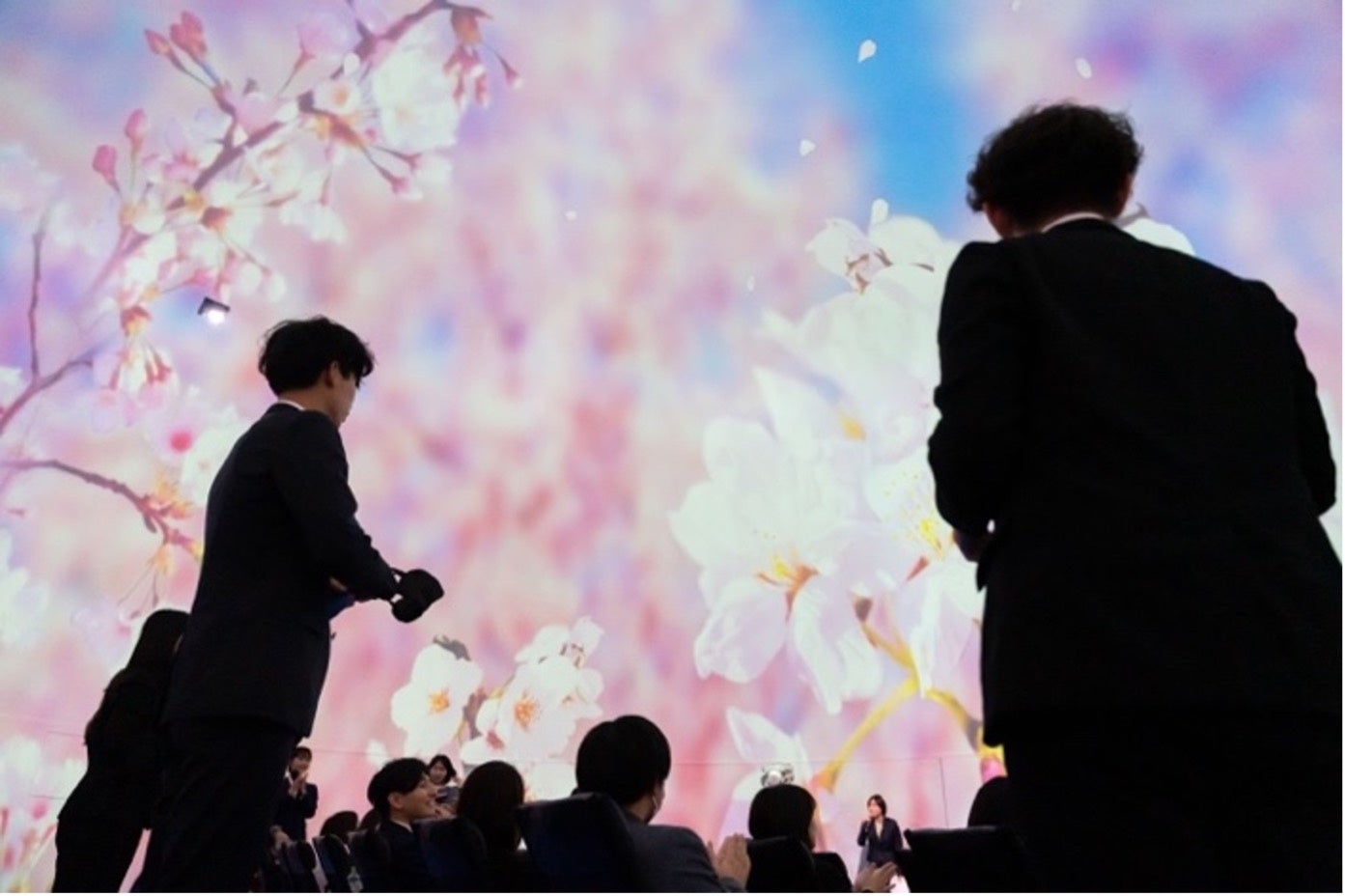 桜が舞うプラネタリウム