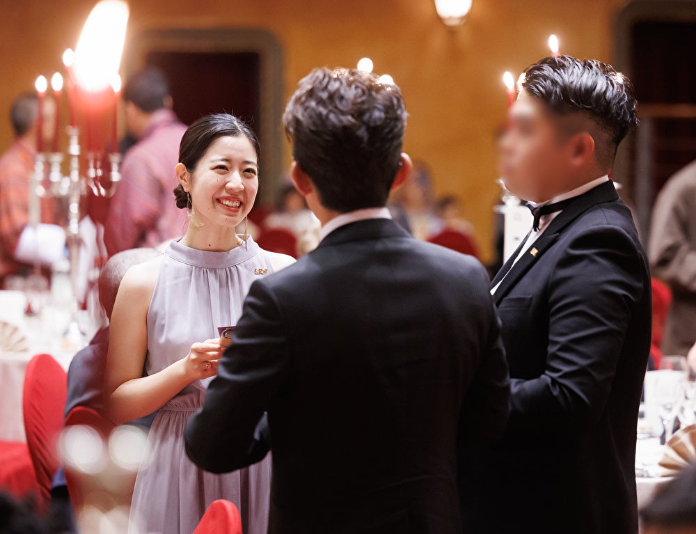 会場では世界中の受賞企業と交流も