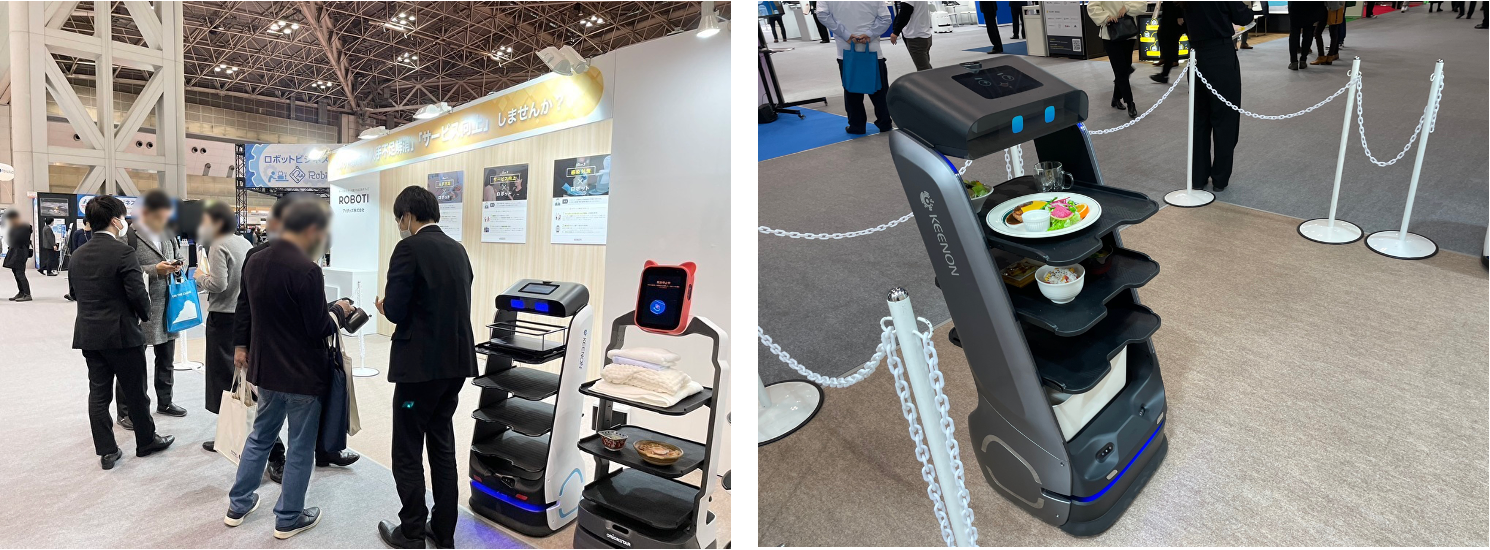 前展示会の様子。ロボットのプロがお客様にあった製品をご案内