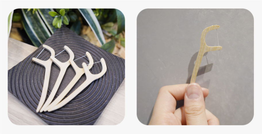 自然由来の竹素材で個包装提供のため、衛生的で安心