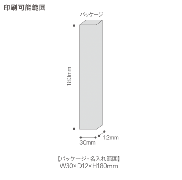 爪やすりクラフト箱　ロゴ入れ可能範囲