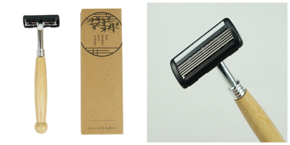 多数のご要望から誕生！より剃りやすくなった5枚刃竹カミソリを