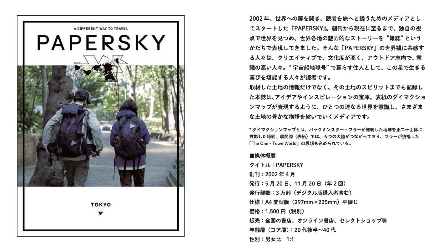 トラベル・ライフスタイル誌「PAPERSKY」概要