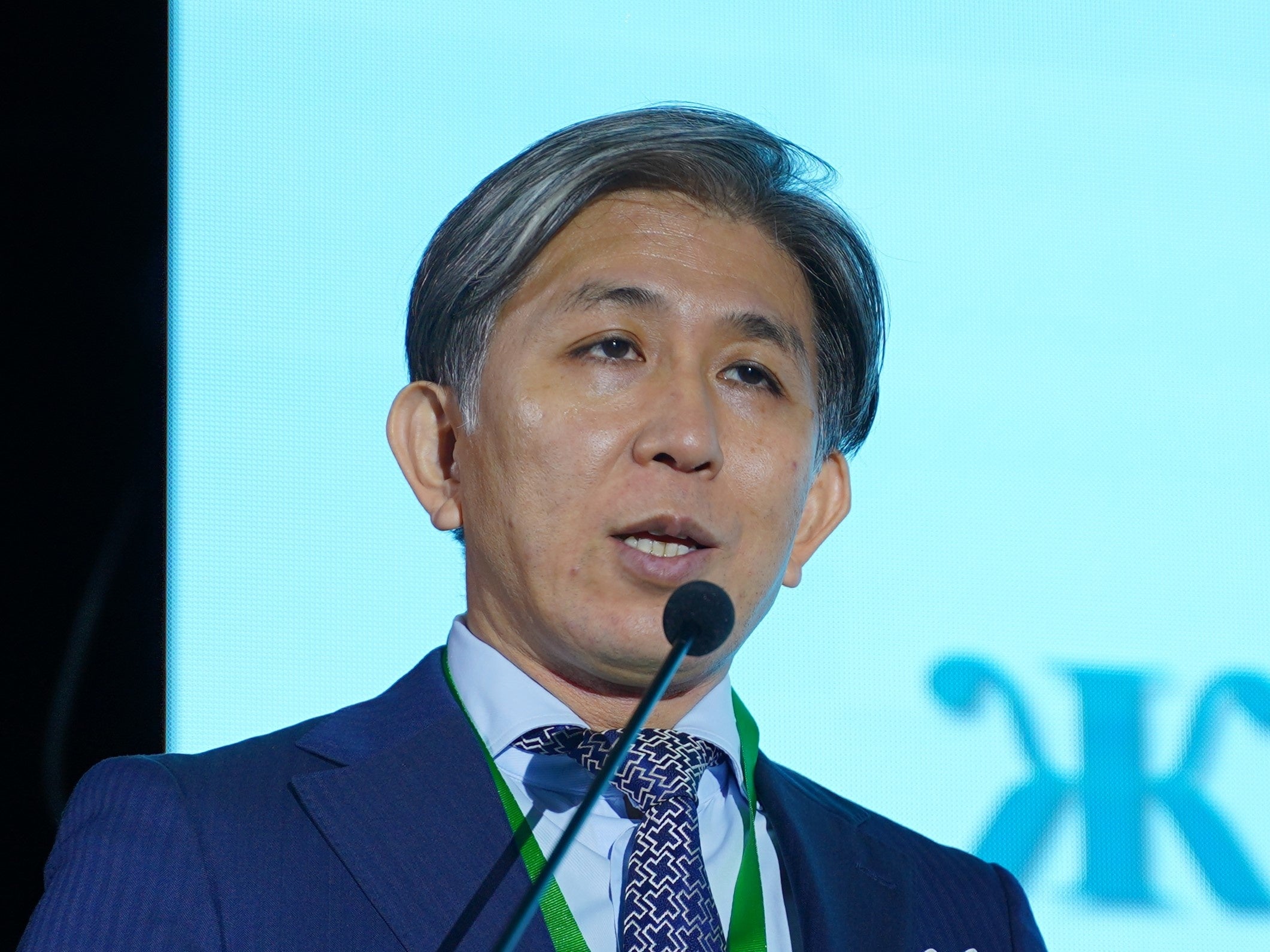 来賓挨拶されるJICAモンゴル事務所長　田中伸一様