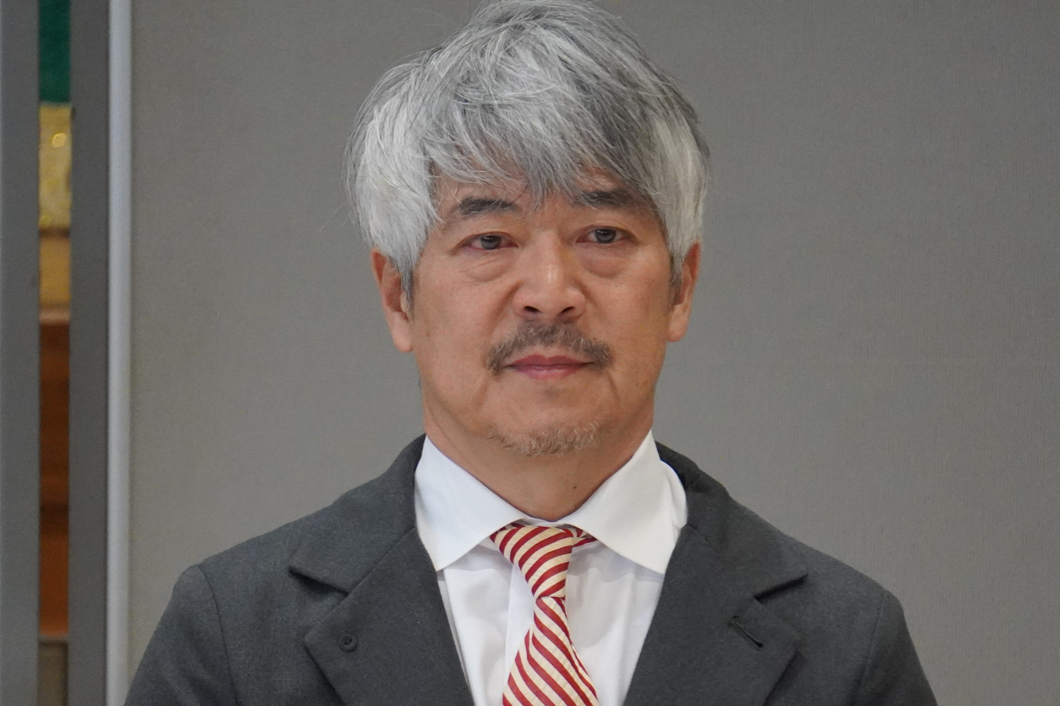 挨拶するエアロネクスト 代表取締役CEO　田路 圭輔