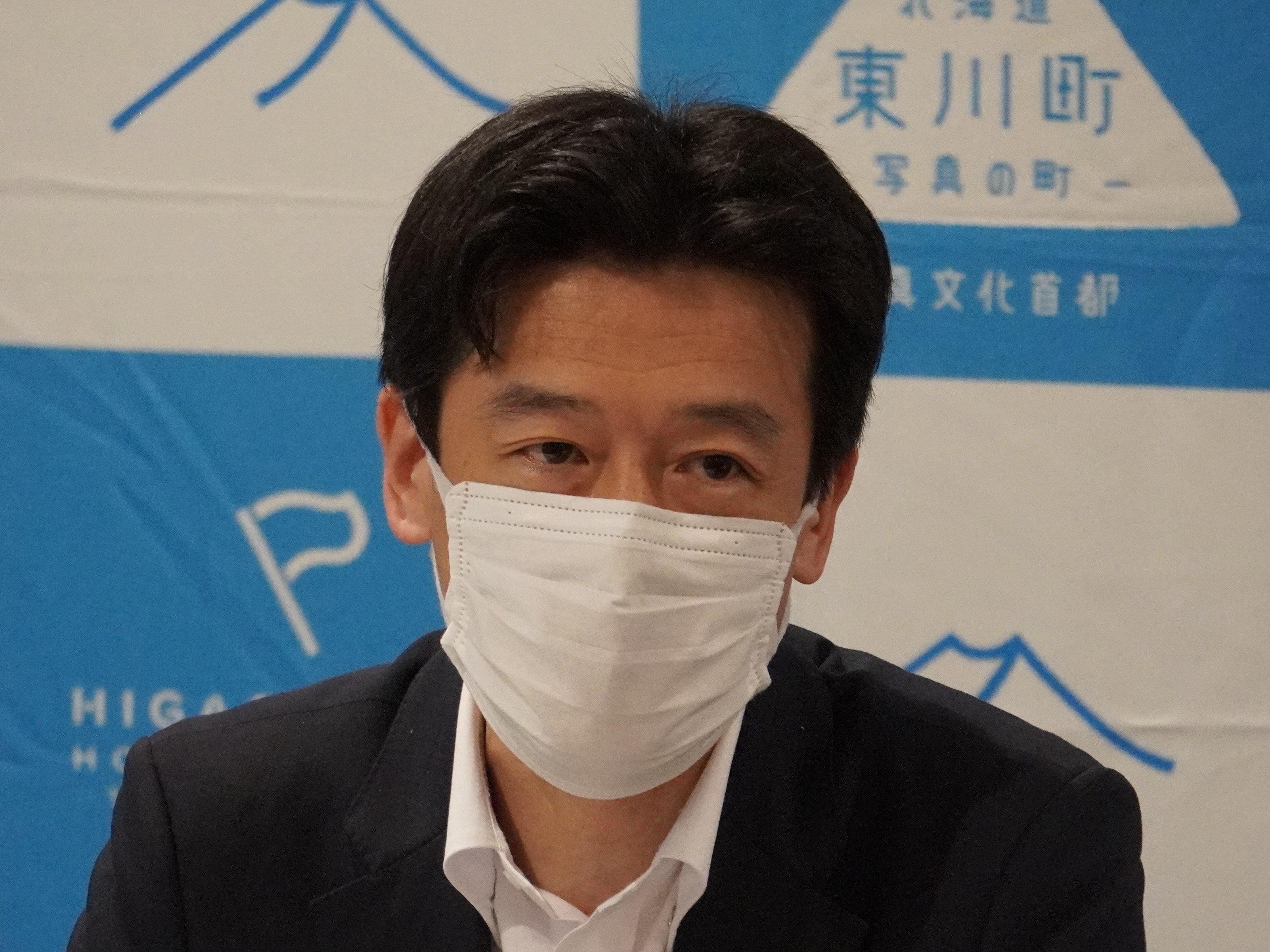 挨拶するセイノーＨＤ執行役員 河合秀治