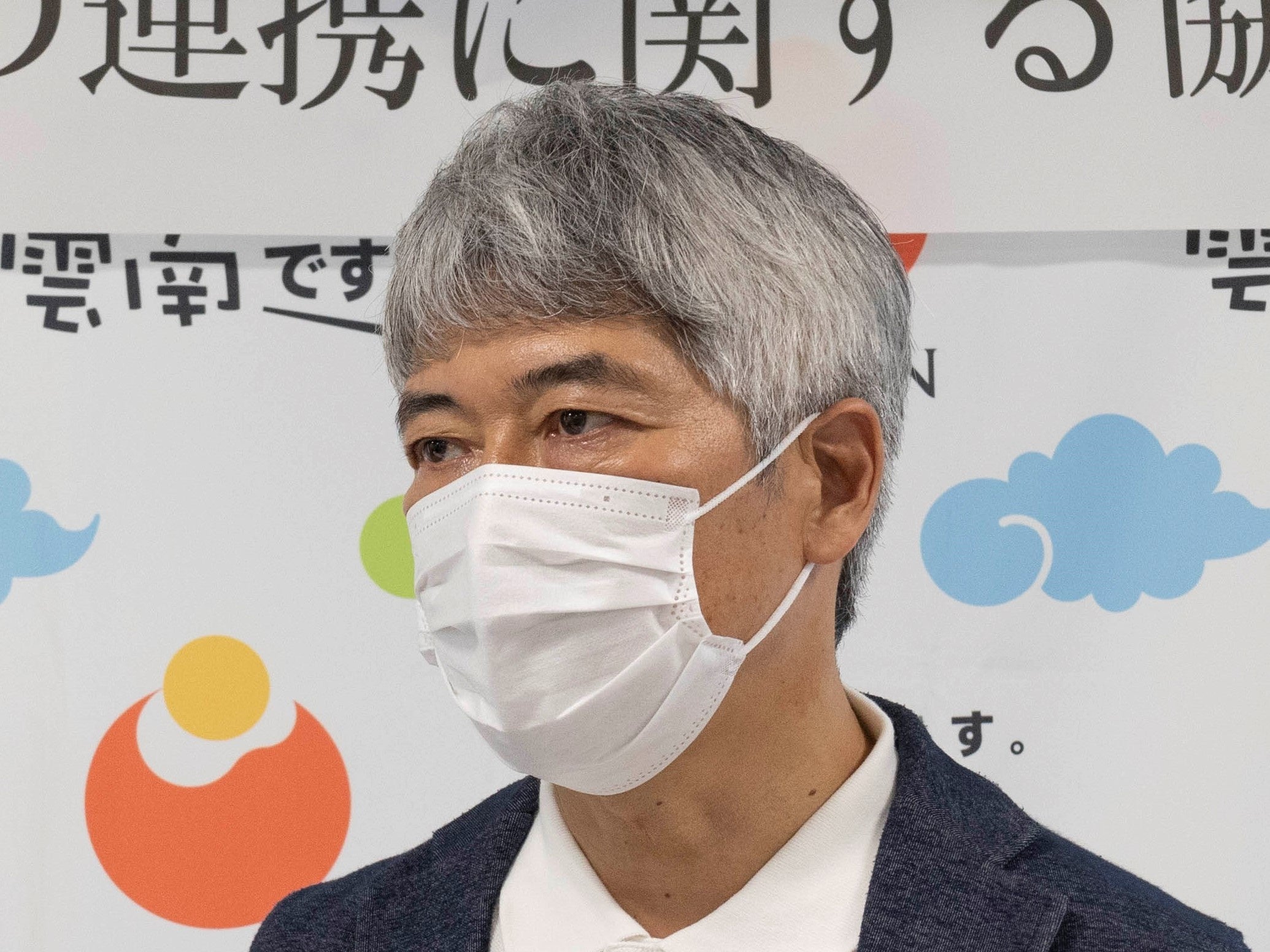 挨拶するエアロネクスト代表取締役CEO 田路圭輔