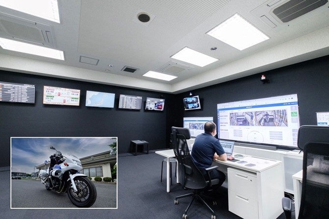 ※遠隔監視を他、緊急時の駆け付け（大型バイクで現場急行）体制を整備しています。