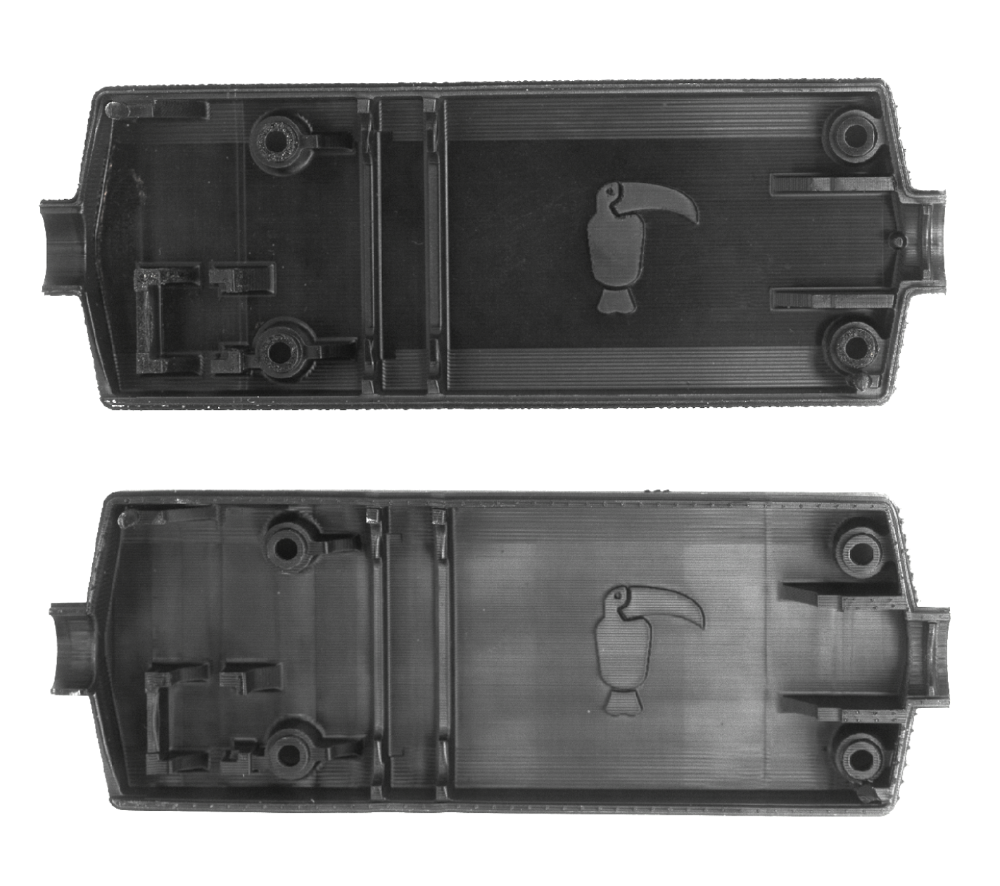 ㊤M3 Max と ㊦M2の造形後の表面品質の違い