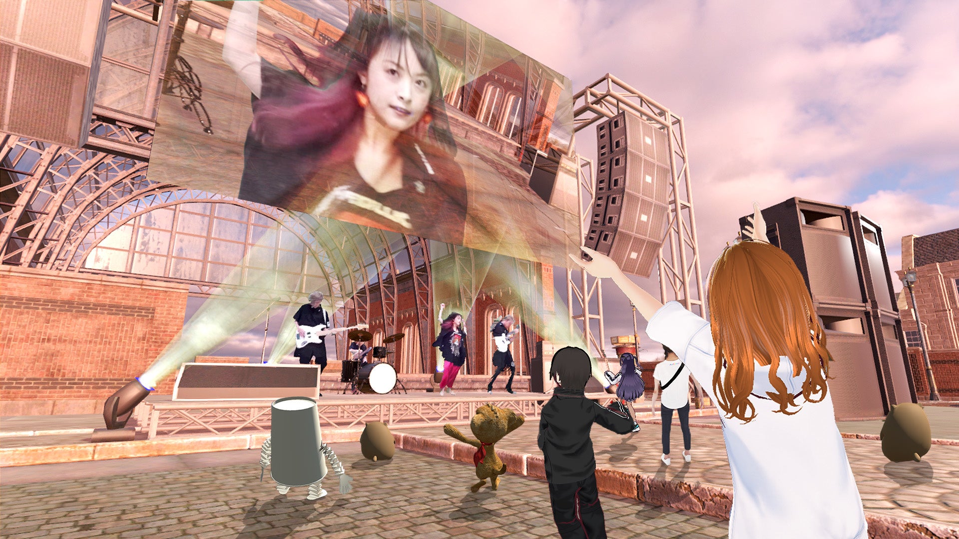 メタバースライブを楽しむ様子