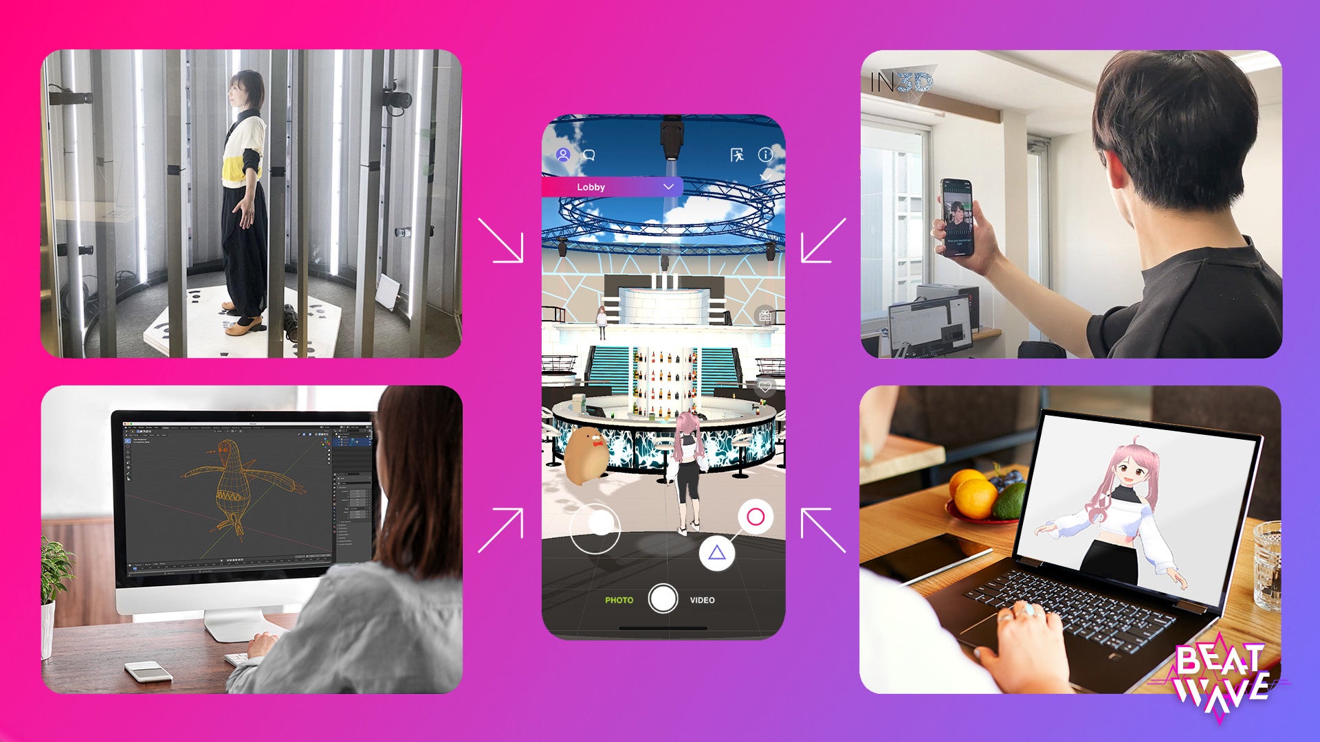 好きなアバターを追加できる