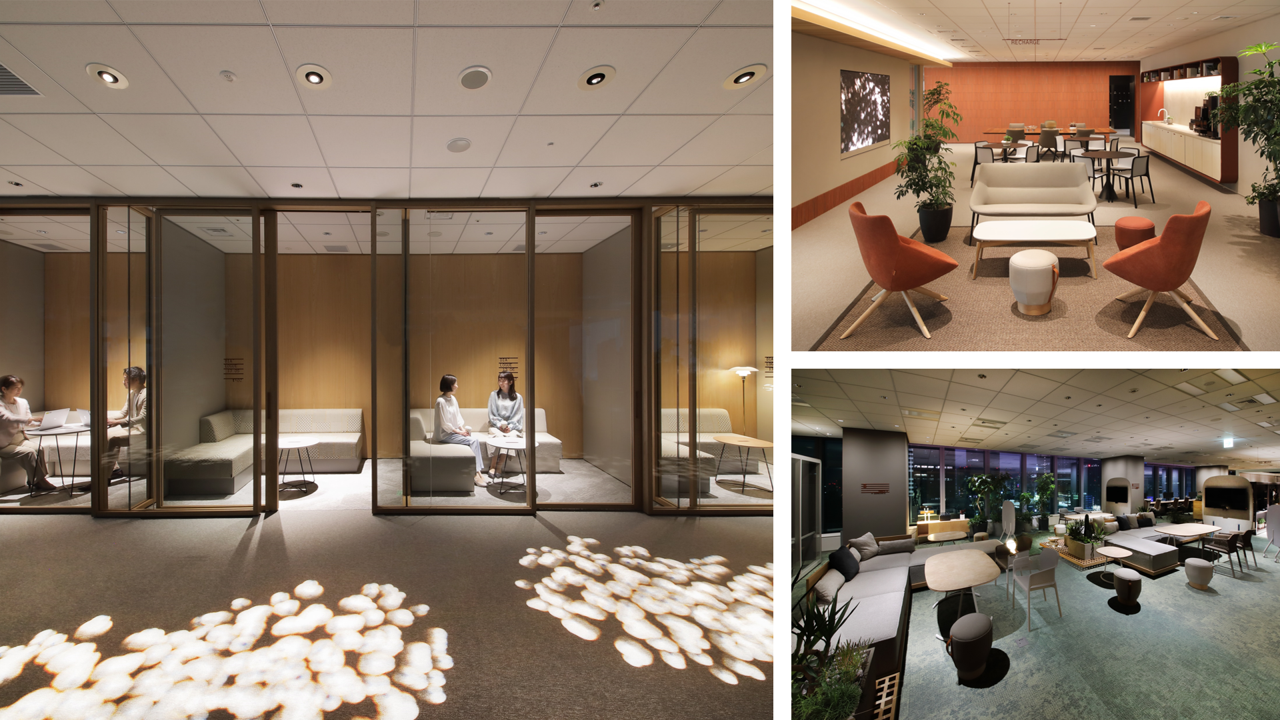 色温度や照明など、一日の流れに合わせて光環境が変化