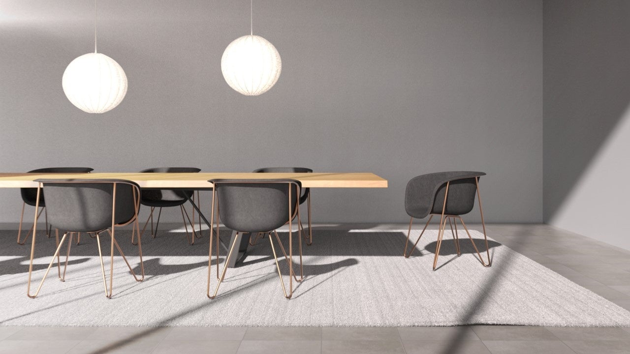 リサイクルマテリアルを上質なデザインに仕上げた6月発売の新作フェルトチェア「Refelt(リフェルト)」