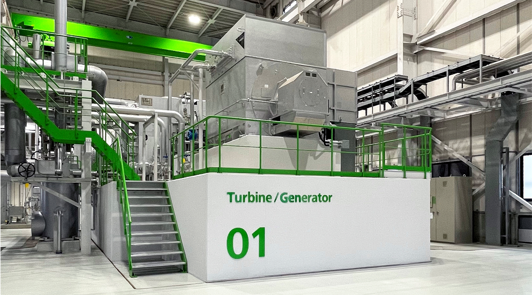 特徴的なデザインの一例（タービン・発電機建屋内）
