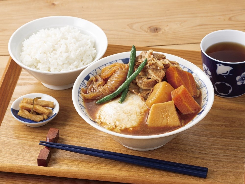 八丁味噌の肉じゃが豚汁定食