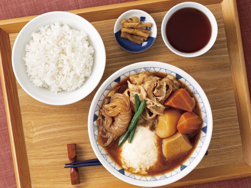 八丁味噌の肉じゃが豚汁定食