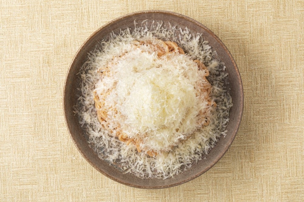 削りたてチーズの雪山たらこスパゲティ