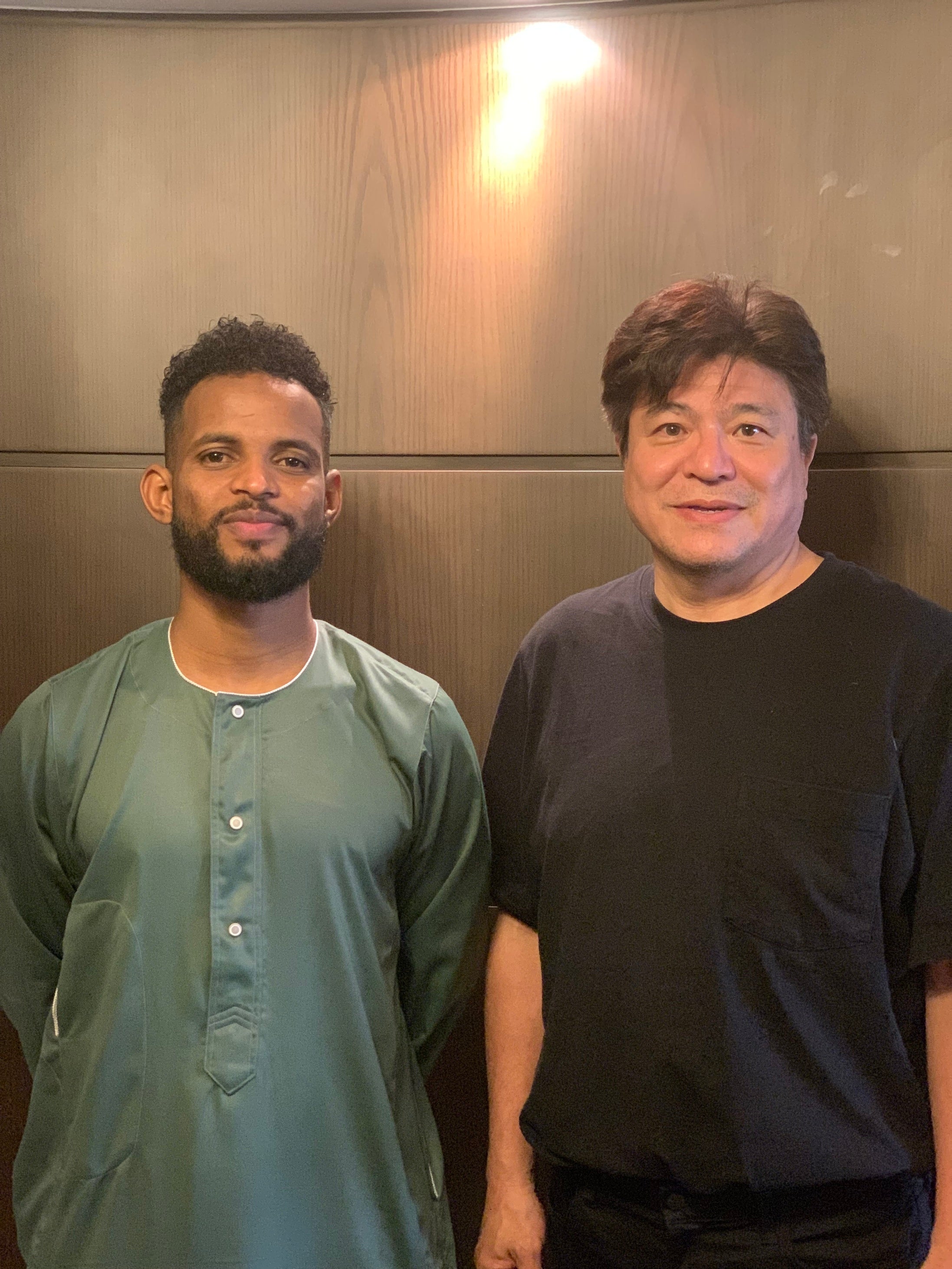 ドバイで再開したゼインさんと川原