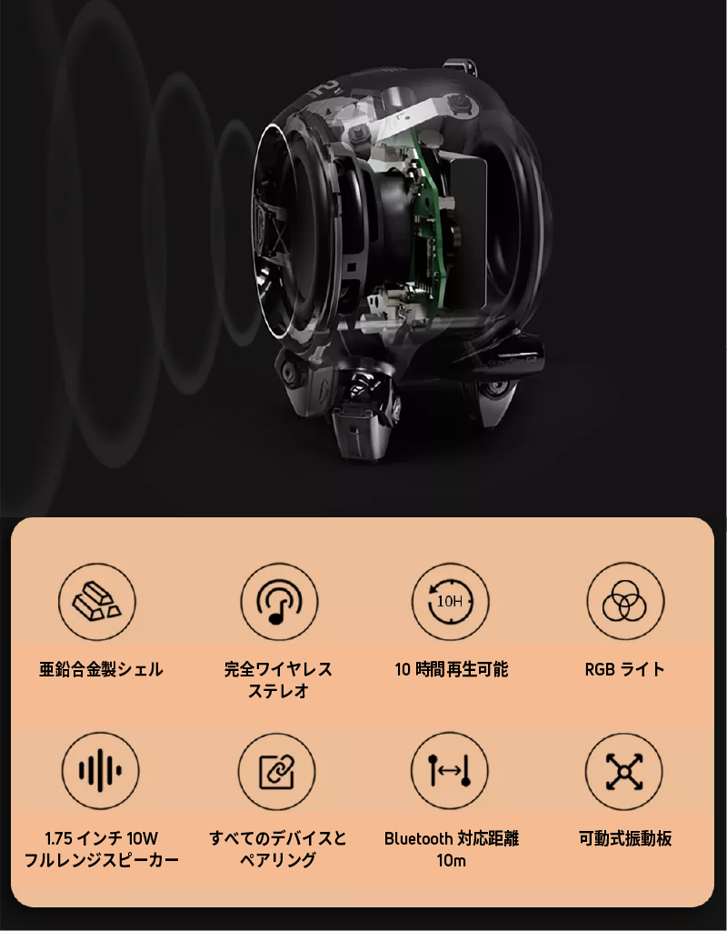 ☆新商品☆SFチックな近未来的デザインが魅力のワイヤレス