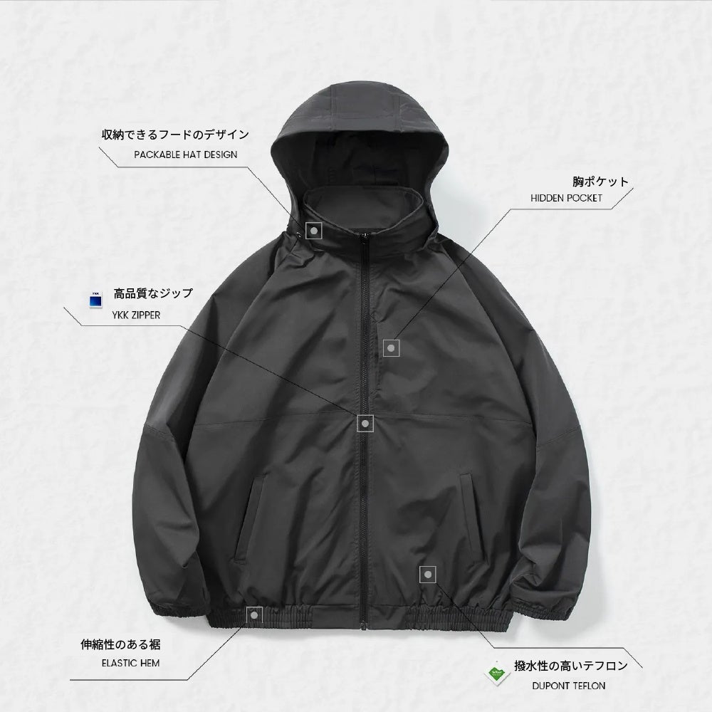 汚れや水に強い撥水素材テフロン採用！2スタイルで着こなせる