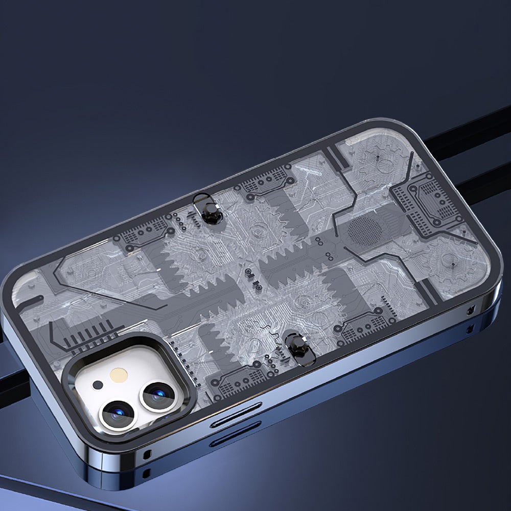 特徴的なスライド機構でiPhoneをスマートに着脱！メカニカル