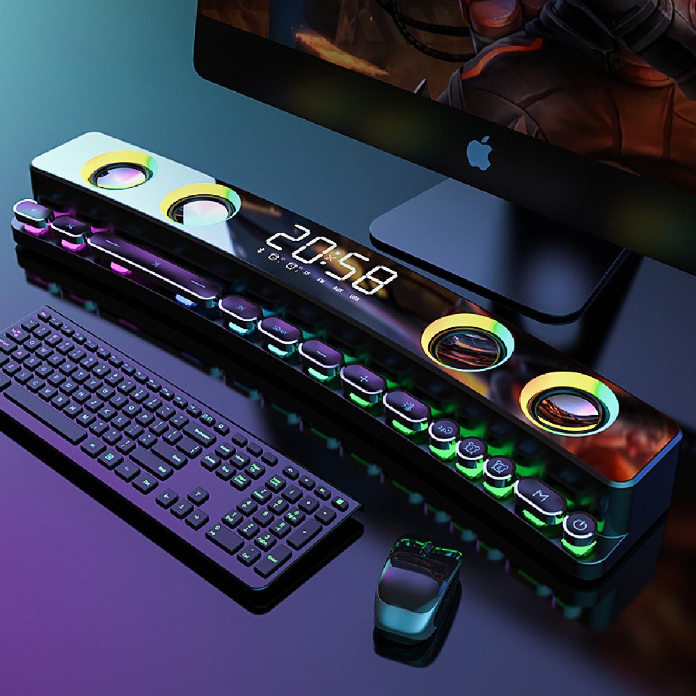 「Gespo-HiFi」で没入感UP!MODERN gで販売開始のゲーミングスピーカー。美しい高音と豊かな低音を響かせる6Wx2のハイパワースピーカーと独自の科学音響空間システムを搭載。17,500円(税込)。 「Gespo-HiFi」で没入感UP!MODERN gで販売開始のゲーミングスピーカー。美しい高音と豊かな低音を響かせる6Wx2のハイパワースピーカーと独自の科学音響空間システムを搭載。17,500円(税込)。