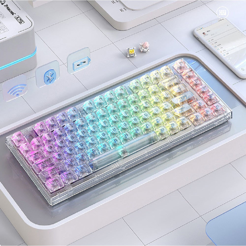 「Gespo-Pene」: 透明デザインとカスタマイズ性が融合した次世代キーボードがMODERN gで販売開始!Mac/Windows対応、RGBバックライトも搭載。18,700円(税込) 「Gespo-Pene」: 透明デザインとカスタマイズ性が融合した次世代キーボードがMODERN gで販売開始!Mac/Windows対応、RGBバックライトも搭載。18,700円(税込)