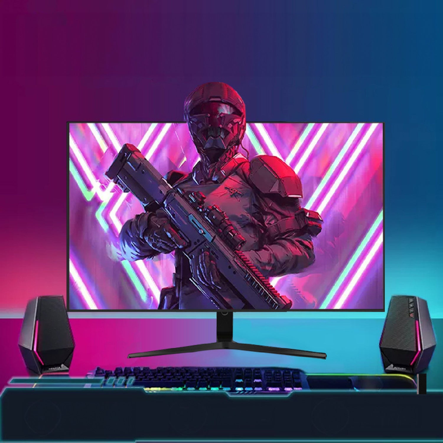 「Gespo-Obvi」でEスポーツを極める！高性能IPSディスプレイがMODERN gで販売開始。4K高解像度、素早いレスポンス、DCI-P3色域90％をカバー。サラウンド音響も搭載。税込76,500円。