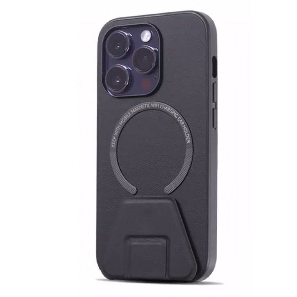 ワイヤレス充電と便利なスマホスタンドを両立！MagSafe対応の質感に