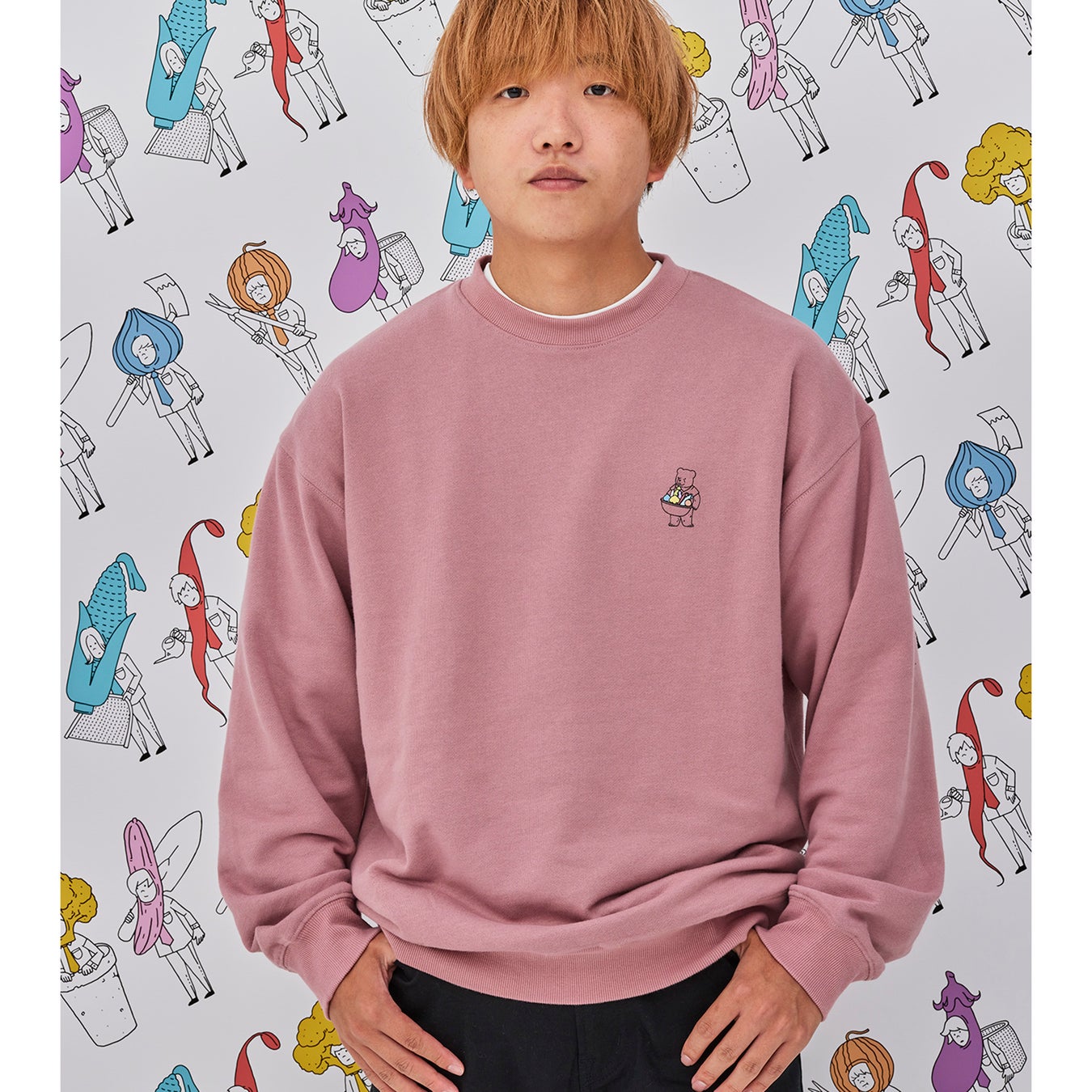 プルオーバー ピンクM/たなっち