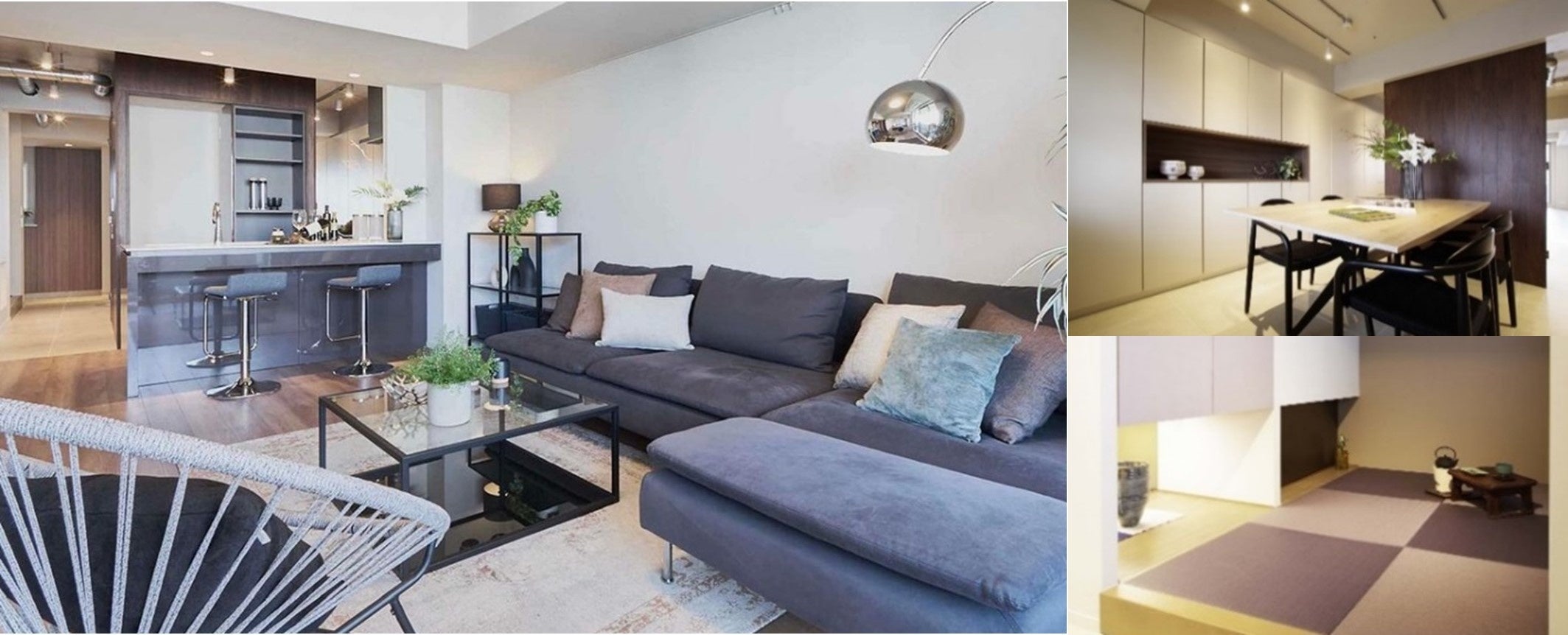 モデルルーム『世田谷アインス美しの杜620号室』のアトリエ＆ワークスペース、リビングルーム