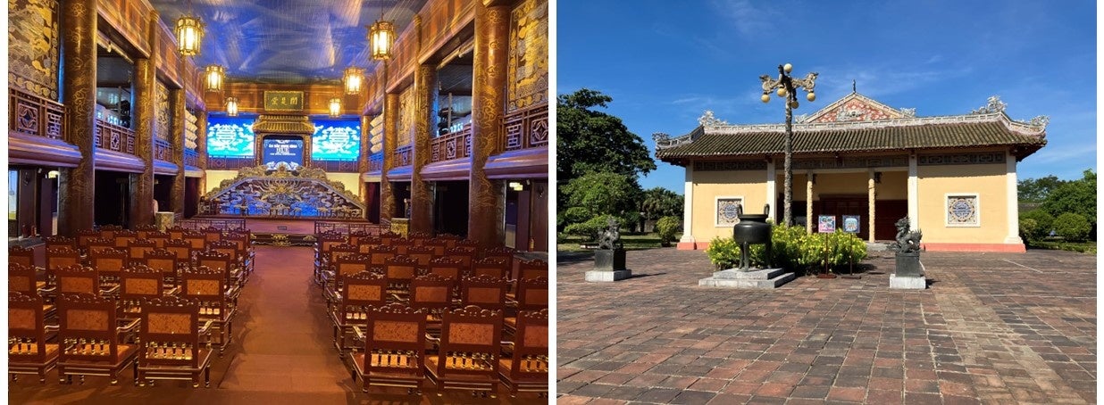 会場となる阮（グエン）朝 王宮劇場「閲是（ズエットティ）堂」（世界遺産）