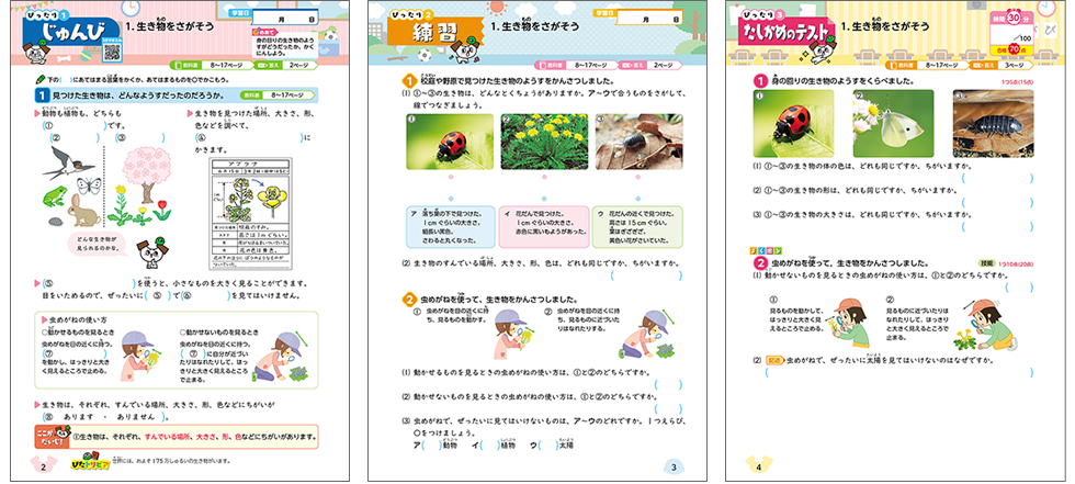 奨学社　小2 理科　リビューテスト　一年分　抜けなし　解答解説つき 奨学社 小2 理科 リビューテスト 一年分 抜けなし 解答解説つき