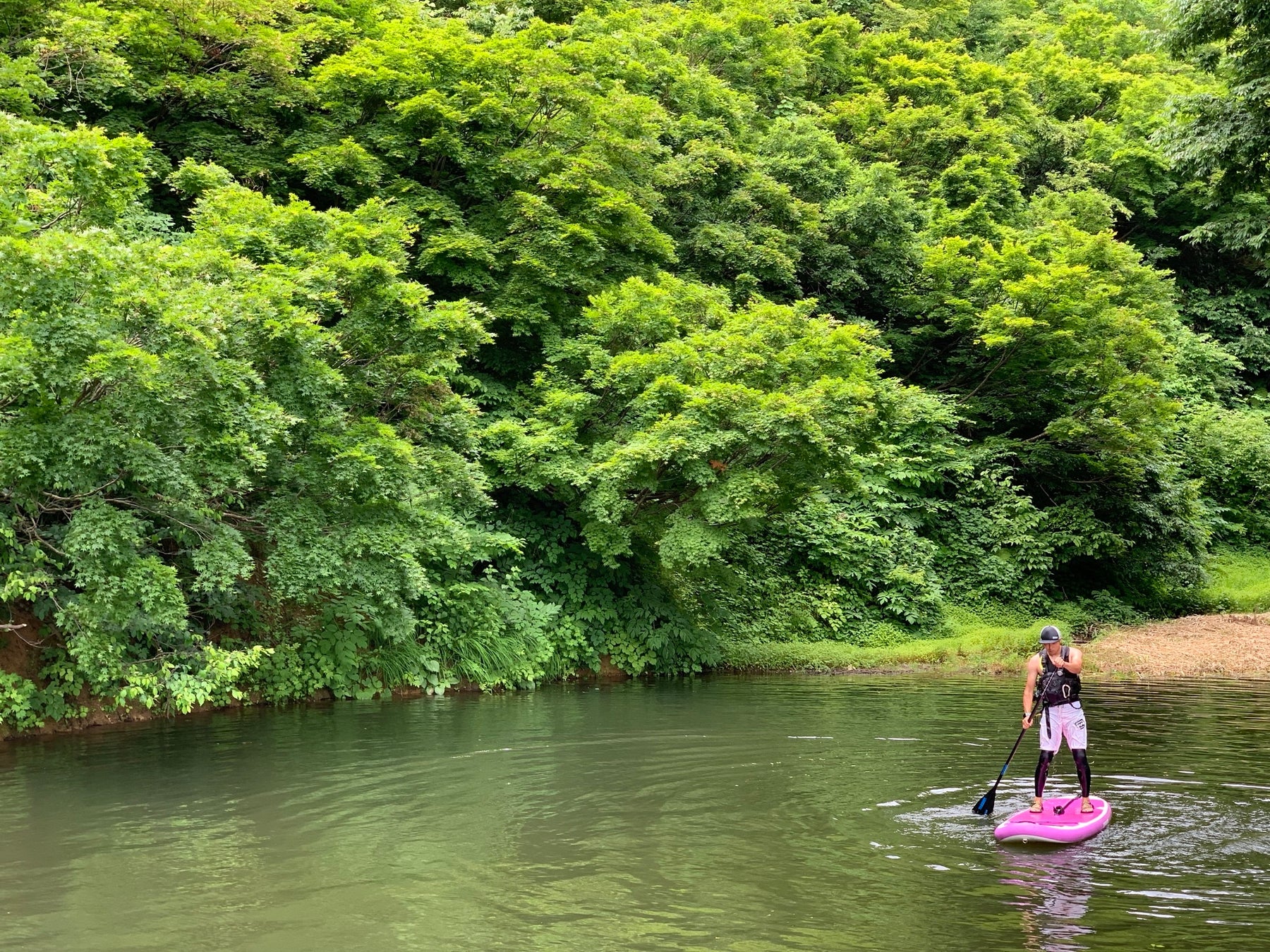 <SUPで水上散歩>