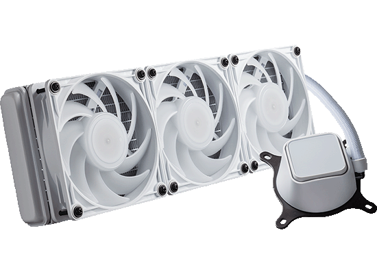 玄人志向から、簡易水冷CPUクーラー「KURO-AIOWC/V2シリーズ」に、白色