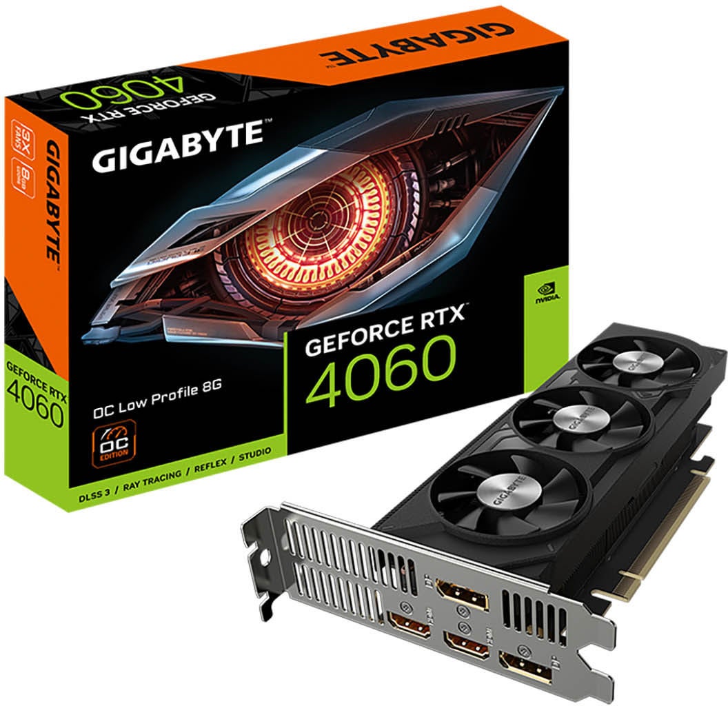 GIGABYTEから発売されるGeForce RTX 4060搭載のロープロファイルグラフィックボード GIGABYTEから発売されるGeForce RTX 4060搭載のロープロファイルグラフィックボード