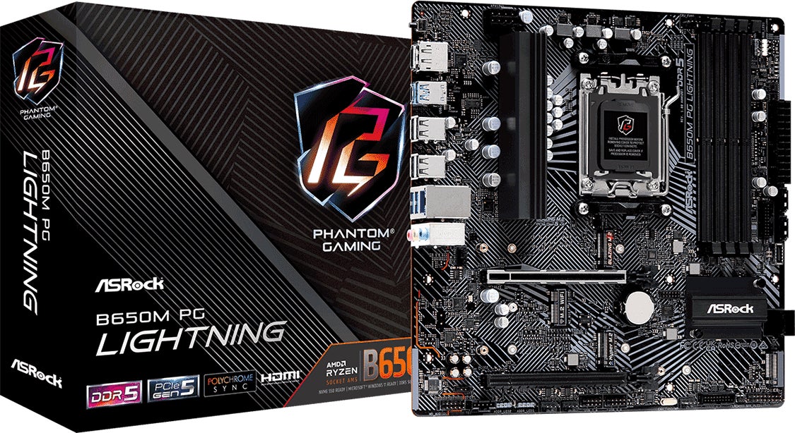 ASRockが新製品『B650M PG Lightning』を発売！ゲーマー向けのMicro ATXマザーボード