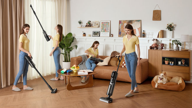 コードレス4wayスティッククリーナー モーターヘッド搭載で効率的な掃除