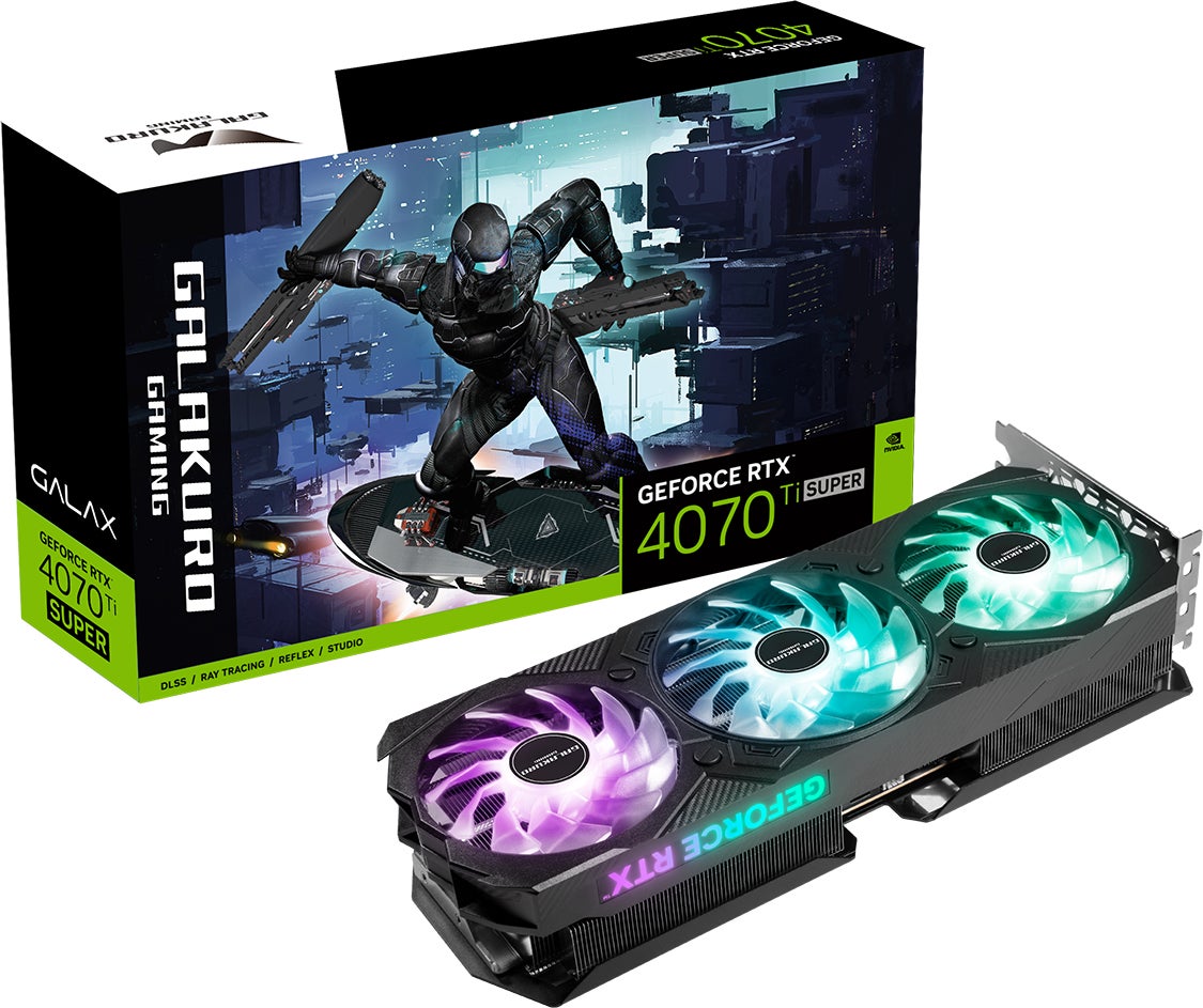 くるーり 玄人志向 / GALAKURO】GeForce RTX 4070 Ti Super 高冷却3連