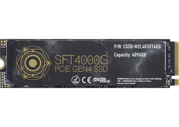 CFD販売から、最大4TB PCIe Gen4x4接続 シーケンシャルリード CFD販売から、最大4TB PCIe Gen4x4接続 シーケンシャルリード
