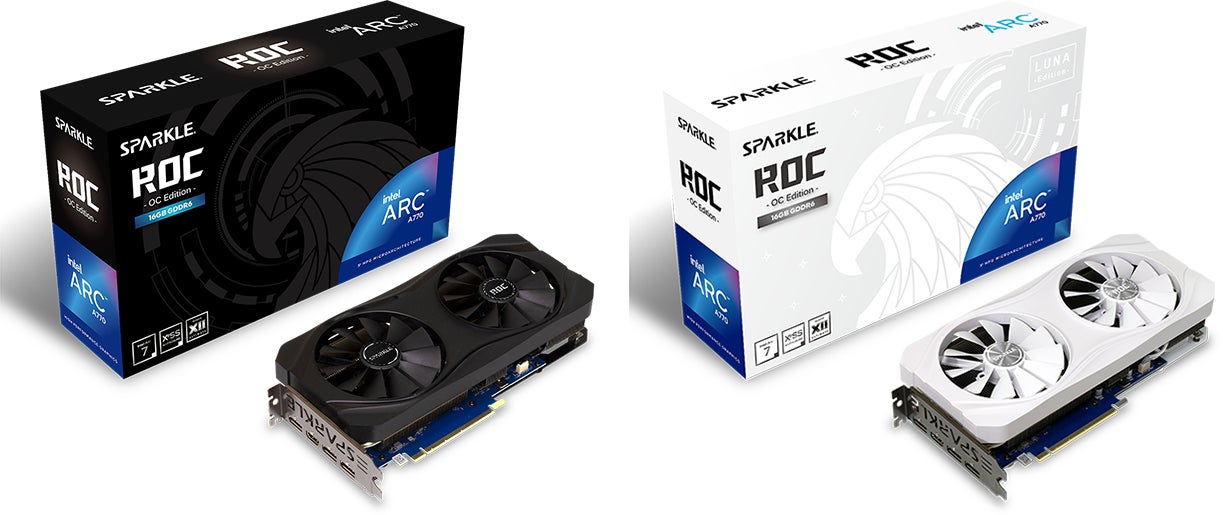 SPARKLEから、Intel Arc A770、Arc A750を搭載したオーバークロック SPARKLEから、Intel Arc A770、Arc A750を搭載したオーバークロック