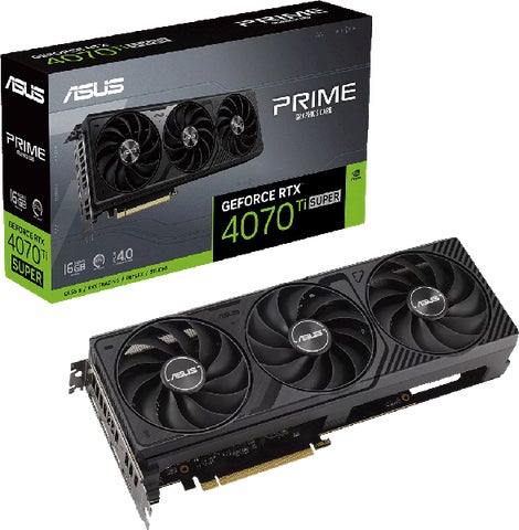 ASUS グラフィックボード 黒 ASUSから、GeForce RTX 4070 Ti Super 高冷却トリプルファン搭載