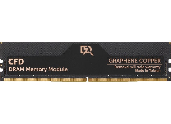 CFD販売から、高放熱グラフェン銅箔ヒートシンク搭載DDR5 UDIMMメモリ CFD販売から、高放熱グラフェン銅箔ヒートシンク搭載DDR5 UDIMMメモリ