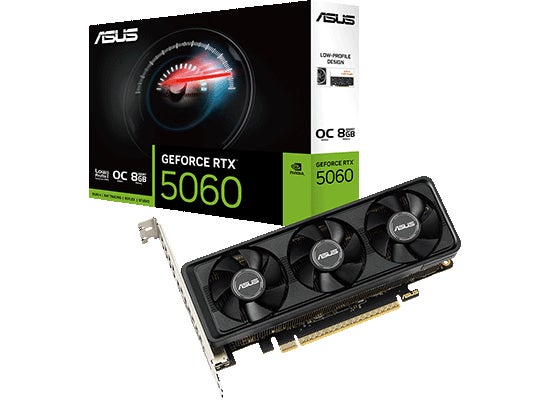 ASUSから、GeForce RTX 5060 ロープロファイルトリプルファン搭載 ASUSから、GeForce RTX 5060 ロープロファイルトリプルファン搭載