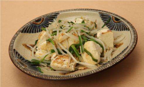 「野菜と豆腐のチャンプル－」