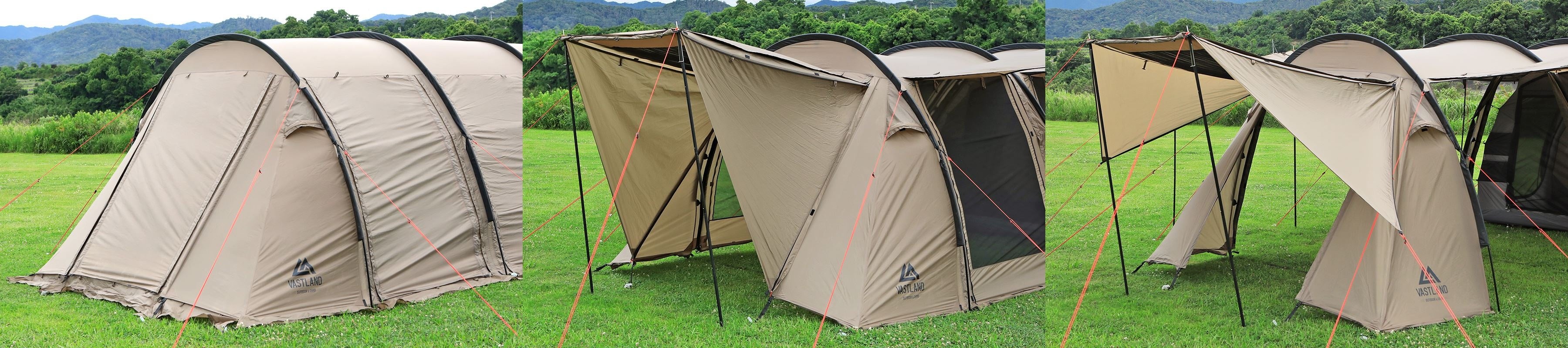 左から、不使用状態、連結状態、拡張状態