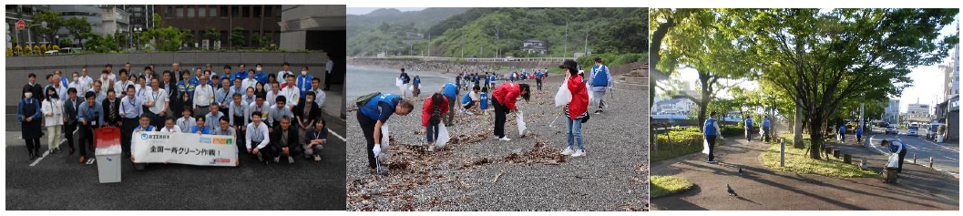 各支店での清掃活動の様子